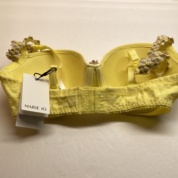 (NWT) MARIE JO sz 32B Avero padded balcony bra in pineapple (bright yellow) - Picture 6 of 8